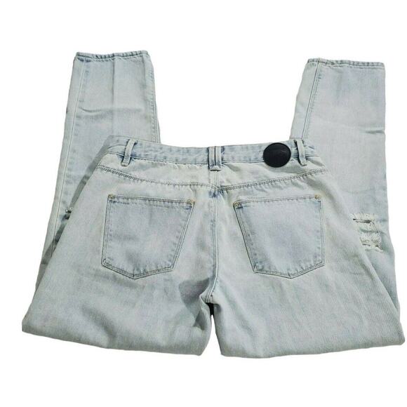 Res Denim Jeans Size 27 Mens Light Wash Low Rise Romeo Style Distressed Straight - Picture 3 of 5